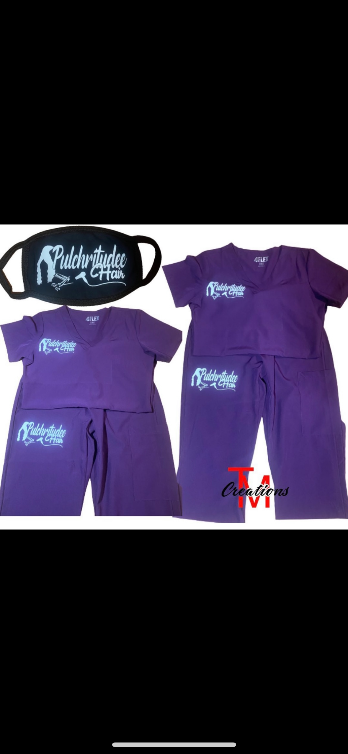 Custom scrub set (top & bottom)