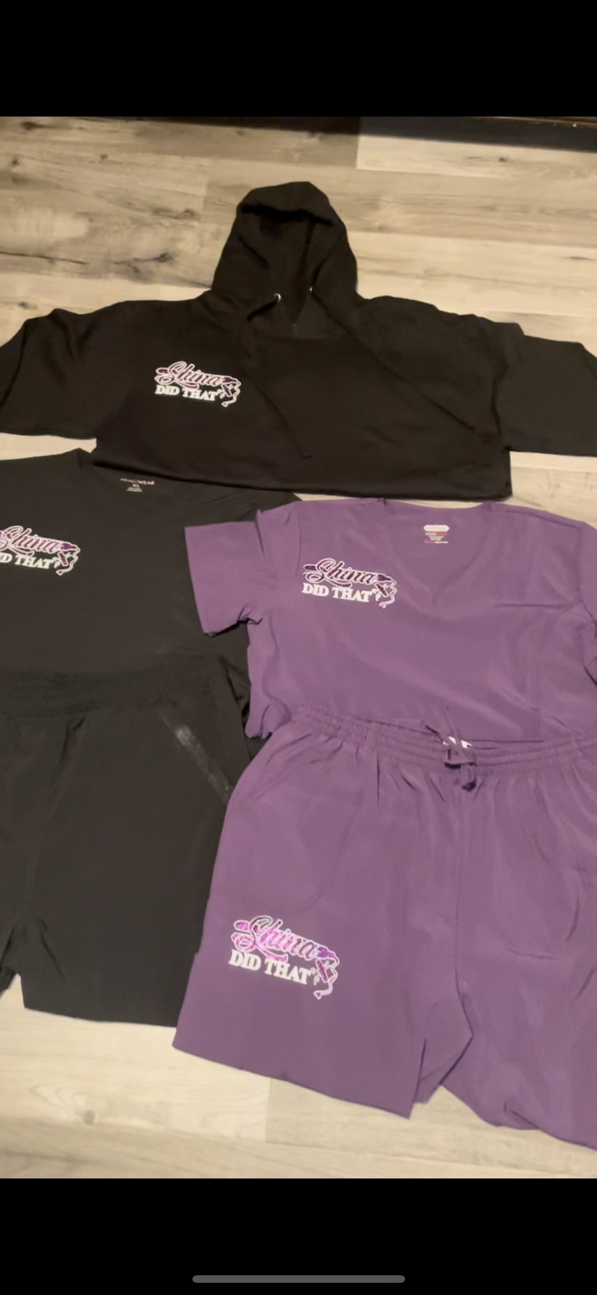 Custom scrub set (top & bottom)