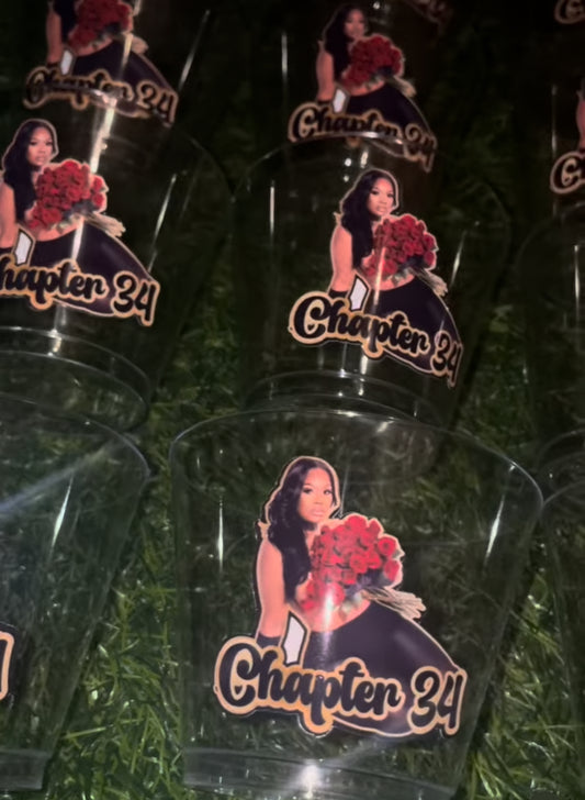 Custom clear cups
